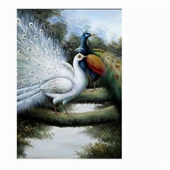 Canvas Oil Painting Two Peacock Large Garden Flag (two Sides) by Grandong