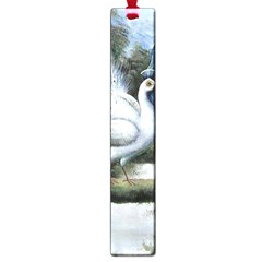 Canvas Oil Painting Two Peacock Large Book Marks by Grandong