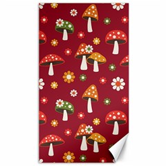 Woodland Mushroom And Daisy Seamless Pattern Canvas 40  X 72  by Grandong