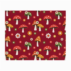 Woodland Mushroom And Daisy Seamless Pattern Small Glasses Cloth (2 Sides) by Grandong