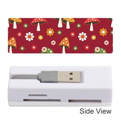 Woodland Mushroom And Daisy Seamless Pattern Memory Card Reader (stick) by Grandong