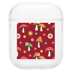 Woodland Mushroom And Daisy Seamless Pattern Airpods 1/2 Case by Grandong