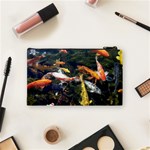 Koi Pond 3d Fish Cosmetic Bag (Small) Back