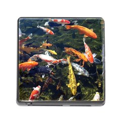 Koi Pond 3d Fish Memory Card Reader (square 5 Slot) by Grandong