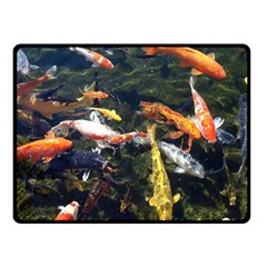 Koi Pond 3d Fish Fleece Blanket (small) by Grandong