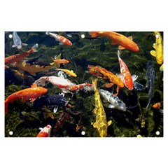 Koi Pond 3d Fish Banner And Sign 6  X 4  by Grandong