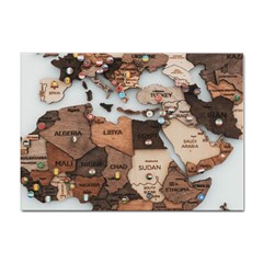 3d Vintage World Map Sticker A4 (10 Pack) by Grandong