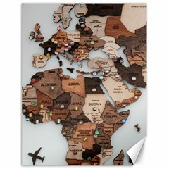 3d Vintage World Map Canvas 18  X 24  by Grandong