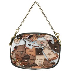 3d Vintage World Map Chain Purse (one Side) by Grandong