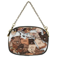 3d Vintage World Map Chain Purse (two Sides) by Grandong