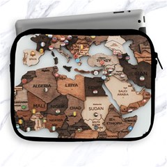 3d Vintage World Map Apple Ipad 2/3/4 Zipper Cases by Grandong