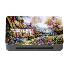 Colorful Cottage River Colorful House Landscape Garden Beautiful Painting Memory Card Reader With Cf by Grandong