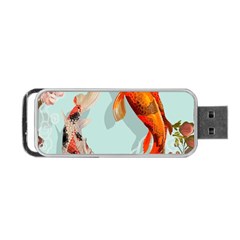 Koi Fish Portable Usb Flash (two Sides) by Grandong