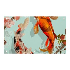 Koi Fish Banner And Sign 5  X 3  by Grandong