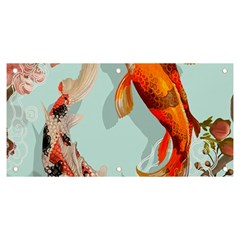 Koi Fish Banner And Sign 6  X 3  by Grandong