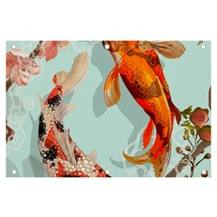 Koi Fish Banner And Sign 6  X 4  by Grandong