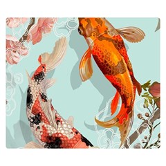 Koi Fish Premium Plush Fleece Blanket (small) by Grandong