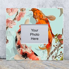 Koi Fish White Wall Photo Frame 5  X 7  by Grandong