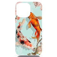 Koi Fish Iphone 14 Pro Max Black Uv Print Case by Grandong