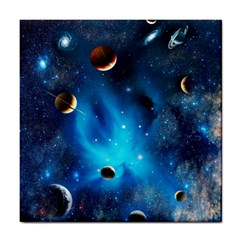 3d Universe Space Star Planet Tile Coaster