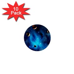 3d Universe Space Star Planet 1  Mini Buttons (10 pack) 