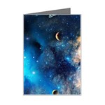 3d Universe Space Star Planet Mini Greeting Card Left