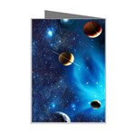 3d Universe Space Star Planet Mini Greeting Card Right