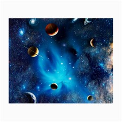 3d Universe Space Star Planet Small Glasses Cloth by Grandong