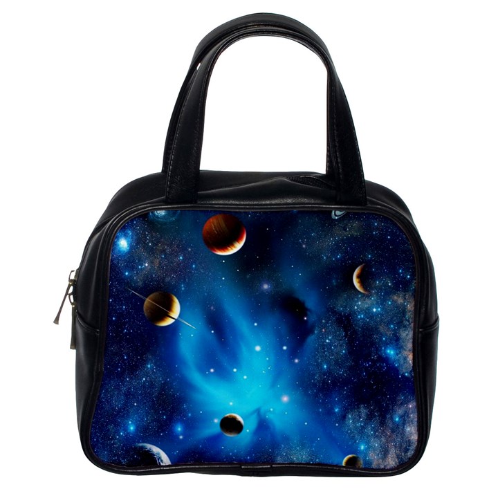 3d Universe Space Star Planet Classic Handbag (One Side)