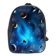 3d Universe Space Star Planet School Bag (Large)