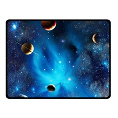 3d Universe Space Star Planet Fleece Blanket (Small)