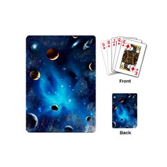 3d Universe Space Star Planet Playing Cards Single Design (mini) by Grandong