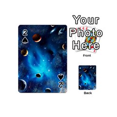 3d Universe Space Star Planet Playing Cards 54 Designs (Mini)