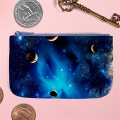 3d Universe Space Star Planet Large Coin Purse by Grandong