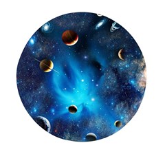 3d Universe Space Star Planet Mini Round Pill Box by Grandong