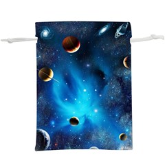 3d Universe Space Star Planet Lightweight Drawstring Pouch (XL)