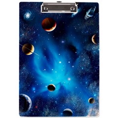 3d Universe Space Star Planet A4 Acrylic Clipboard