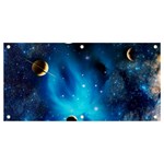 3d Universe Space Star Planet Banner and Sign 4  x 2  Front