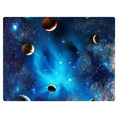 3d Universe Space Star Planet Premium Plush Fleece Blanket (Extra Small)