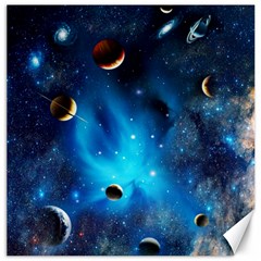 3d Universe Space Star Planet Canvas 16  X 16  by Grandong