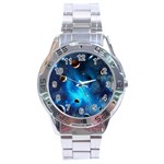 3d Universe Space Star Planet Stainless Steel Analogue Watch Front