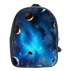 3d Universe Space Star Planet School Bag (xl) by Grandong