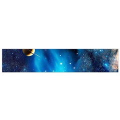 3d Universe Space Star Planet Small Premium Plush Fleece Scarf