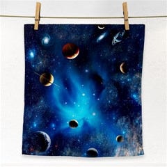 3d Universe Space Star Planet Face Towel by Grandong