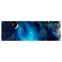 3d Universe Space Star Planet Banner And Sign 12  X 4  by Grandong