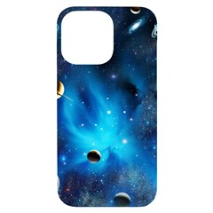 3d Universe Space Star Planet Iphone 14 Pro Max Black Uv Print Case by Grandong