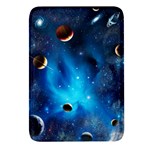 3d Universe Space Star Planet Rectangular Glass Fridge Magnet (4 pack) Front