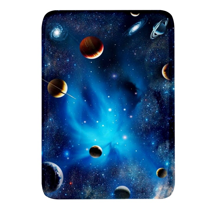 3d Universe Space Star Planet Rectangular Glass Fridge Magnet (4 pack)