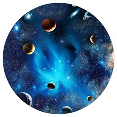 3d Universe Space Star Planet Round Trivet