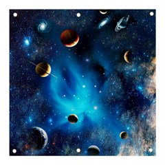 3d Universe Space Star Planet Banner And Sign 3  X 3  by Grandong